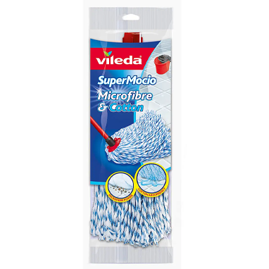 Vileda Supermocio Microfibre & Cotton Mop Refill - GARDEN & PET SUPPLIES –  Garden & Pet Supplies