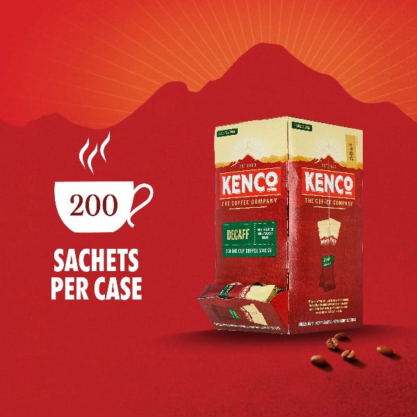 Kenco Decaffeinated Instant Coffee Box of 200 Sticks - GARDEN & PET SUPPLIES