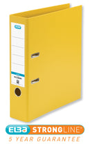 Elba Smart Pro+ Lever Arch File A4 80mm Spine Polypropylene Yellow 100202166 - GARDEN & PET SUPPLIES