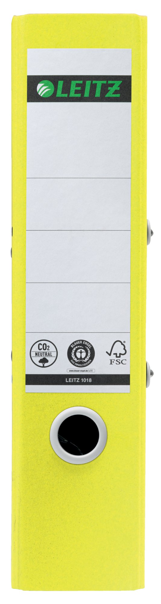 Leitz 180 Recycle Lever Arch File A4 80mm Spine Yellow 10180015 - GARDEN & PET SUPPLIES