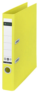 Leitz 180 Recycle Lever Arch File A4 50mm Spine Yellow 10190015 - GARDEN & PET SUPPLIES