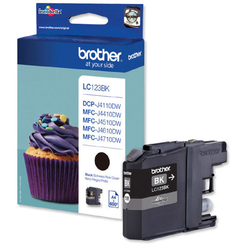 Brother LC123BK Black Ink Cartridge LC-123BK - GARDEN & PET SUPPLIES