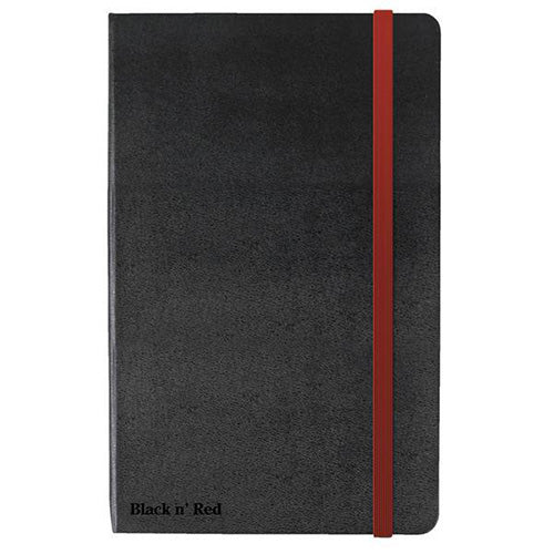 Black By Black n Red Casebound Notebook 90gsm Ruled and Numbered 144pp A5 Ref 400033673 - GARDEN & PET SUPPLIES