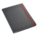 Black By Black n Red Casebound Notebook 90gsm Ruled and Numbered 144pp A4 Ref 400038675 - GARDEN & PET SUPPLIES