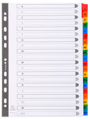 Exacompta Index A-Z A4 160gsm Card White with Coloured Mylar Tabs - 1111E - GARDEN & PET SUPPLIES