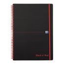 Black n Red A4 Wirebound Notebook [5 Pack] - GARDEN & PET SUPPLIES