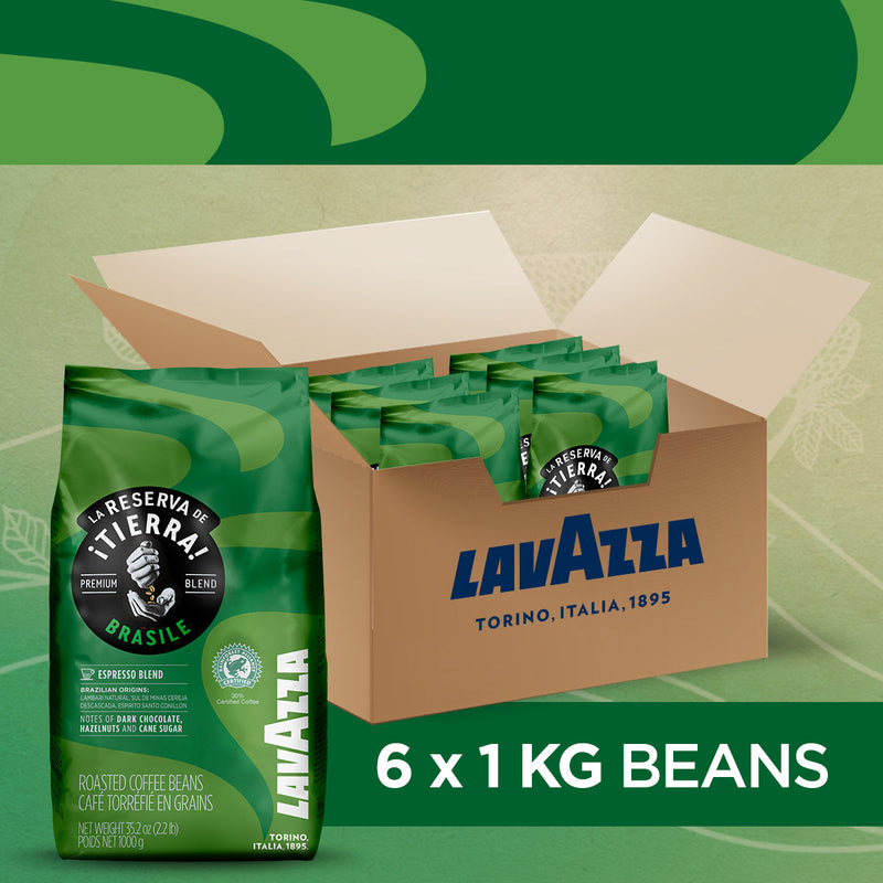 Lavazza Tierra Brasile Premium Blend Coffee Beans 1kg - GARDEN & PET SUPPLIES