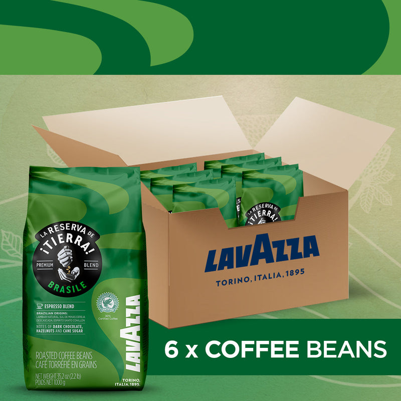 Lavazza Tierra Brasile Premium Blend Coffee Beans 1kg - GARDEN & PET SUPPLIES