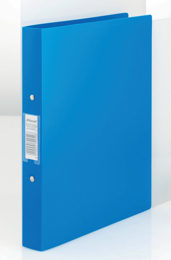 Rexel Budget Ring Binder Polypropylene 2 O-Ring A4 25mm Rings Blue (Pack 10) - 13422BU - GARDEN & PET SUPPLIES