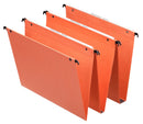 Orgarex Dual Vertical A4 Suspension File Card 15mm V Base Orange (Pack 25) 21631 - GARDEN & PET SUPPLIES