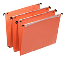 Orgarex Dual Vertical A4 Suspension File Card 15mm V Base Orange (Pack 25) 21631 - GARDEN & PET SUPPLIES