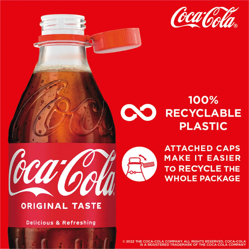 Coca-Cola 500ml Bottle (Pack of 24) 100% Recyclable