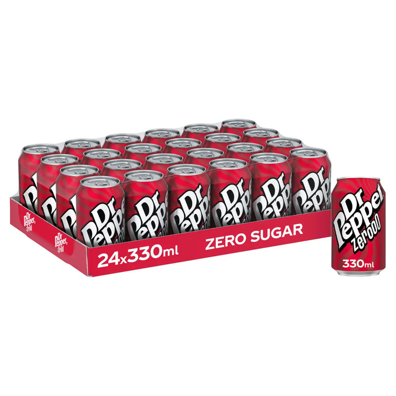 Dr Pepper Zero Cans Pack 24 x 330ml