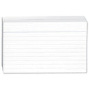 Concord 8x5inch White Ruled Record Card Pack 100's - GARDEN & PET SUPPLIES