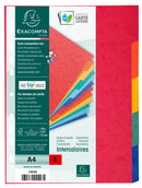 Exacompta Divider 5 Part A4 225gsm Pressboard Assorted Colours - 1405E - GARDEN & PET SUPPLIES