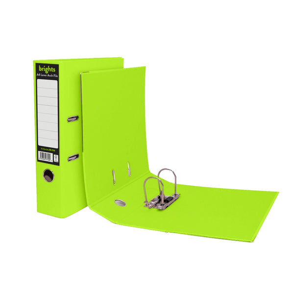 Pukka Pads A4 Green Brights Lever Arch File (BR-7760) - GARDEN & PET SUPPLIES