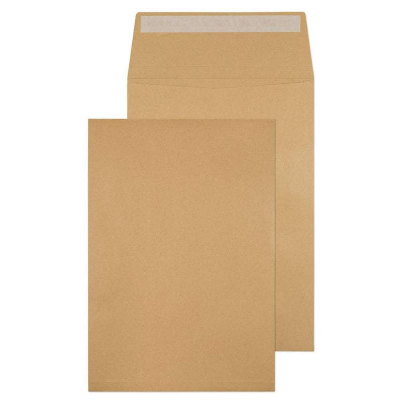 ValueX Pocket Gusset Envelope C4 Peel and Seal Plain 25mm Gusset 130gsm Manilla (Pack 125) - 1991 - GARDEN & PET SUPPLIES