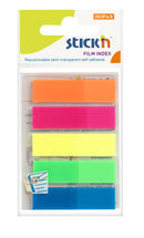 ValueX Index Flags Repositionable 12x45mm 5x25 Flags Neon Assorted Colours (Pack 125) 21050 - GARDEN & PET SUPPLIES