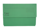 Exacompta Forever Document Wallet Manilla Foolscap Half Flap 290gsm Green (Pack 25) - 211/5004Z - GARDEN & PET SUPPLIES