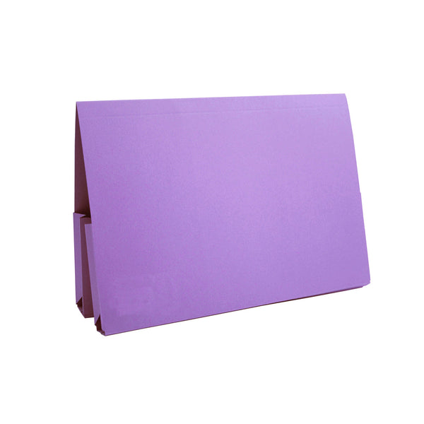 Guildhall Double Pocket Legal Wallet Manilla Foolscap 315gsm Mauve (Pack 25) - 214-MVEZ - GARDEN & PET SUPPLIES