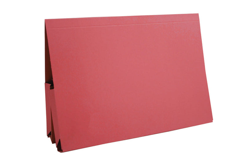 Guildhall Double Pocket Legal Wallet Manilla Foolscap 315gsm Red (Pack 25) - 214-REDZ - GARDEN & PET SUPPLIES