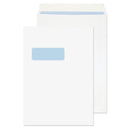 ValueX Pocket Envelope C4 Peel and Seal Window 100gsm White (Pack 250) - 23892 - GARDEN & PET SUPPLIES