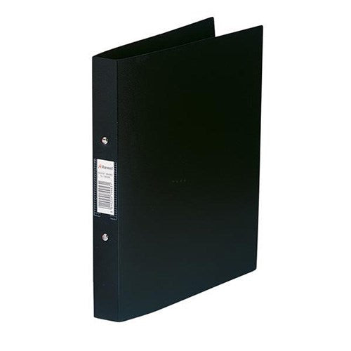 Rexel Budget Ring Binder Semi-rigid / 2 O-Ring / 40mm Spine / 25mm Capacity / A4 / Black / Pack of 10 - GARDEN & PET SUPPLIES