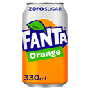 Fanta Orange Zero Cans 330ml (Pack of 24) 100231