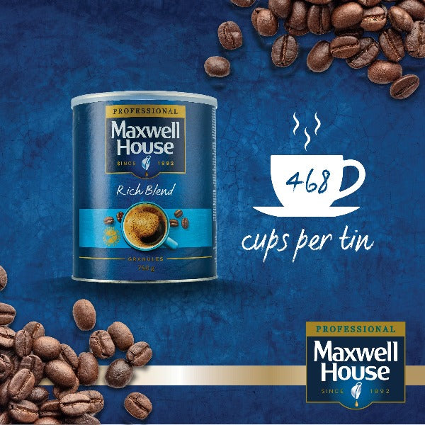 Maxwell House Rich Instant Coffee 750g Tin - GARDEN & PET SUPPLIES