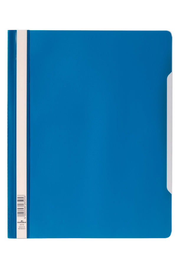 Durable Clear View Report Folder Extra Wide A4 Blue (Pack 50) 257006 - GARDEN & PET SUPPLIES