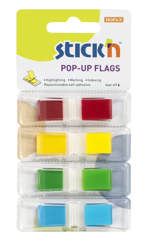 ValueX Index Flags Repositionable 12x45mm 4x35 Tabs Assorted Colours (Pack 140) 26020 - GARDEN & PET SUPPLIES