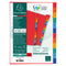 Exacompta Index Jan-Dec A4 225gsm Pressboard Assorted Colours - 3109Z - GARDEN & PET SUPPLIES