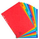 Exacompta Index Jan-Dec A4 225gsm Pressboard Assorted Colours - 3109Z - GARDEN & PET SUPPLIES