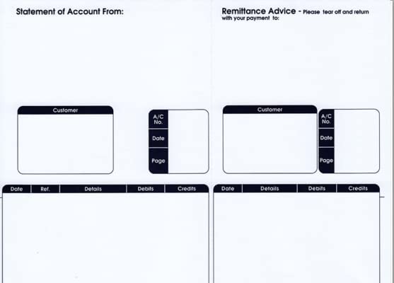 Sage (SE85S) Compatible A4 Statement/Remittance Advice Forms Pack 500's - GARDEN & PET SUPPLIES