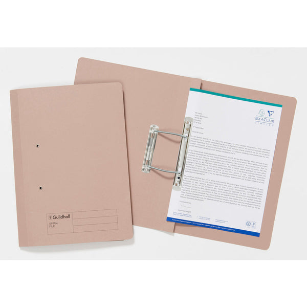 Guildhall Spring Transfer File Manilla Foolscap 285gsm Buff (Pack 25) - 346-BUFZ - GARDEN & PET SUPPLIES