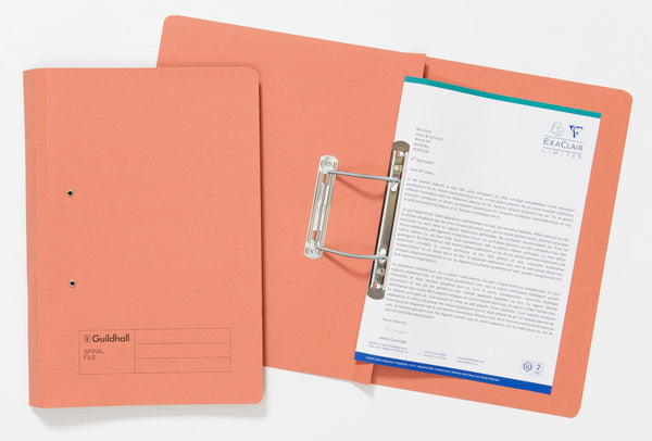 Guildhall Spring Transfer File Manilla Foolscap 285gsm Orange (Pack 25) - 346-ORGZ - GARDEN & PET SUPPLIES