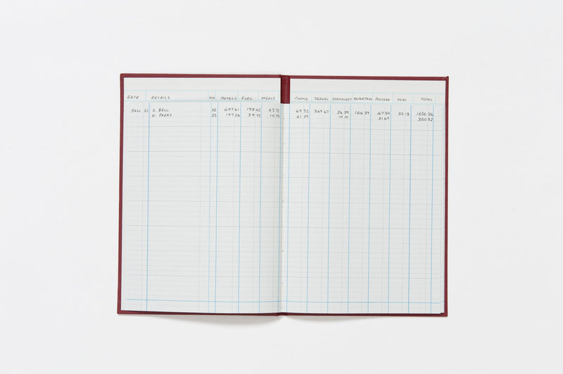 Guildhall Headliner Account Book Casebound 298x203mm 10 Cash Columns 80 Pages Red 38/10Z - GARDEN & PET SUPPLIES