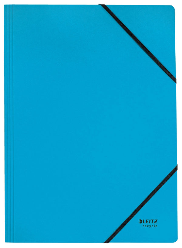 Leitz Recycle Card Folder With Elastic Band Closure A4 Blue 39080035 - GARDEN & PET SUPPLIES