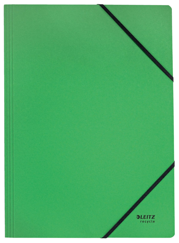 Leitz Recycle Card Folder With Elastic Band Closure A4 Green 39080055 - GARDEN & PET SUPPLIES