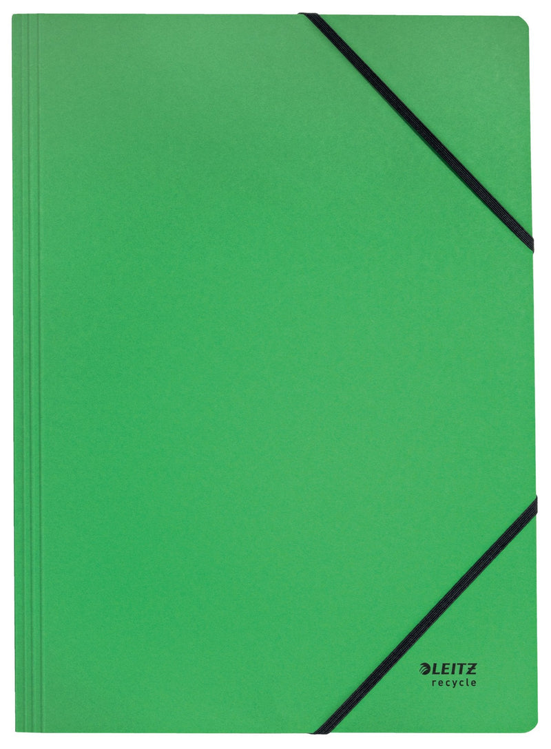 Leitz Recycle Card Folder With Elastic Band Closure A4 Green 39080055 - GARDEN & PET SUPPLIES