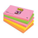 3M Post-it Super Sticky Notes 76x127mm Neon Rainbow Code 655-SN - GARDEN & PET SUPPLIES