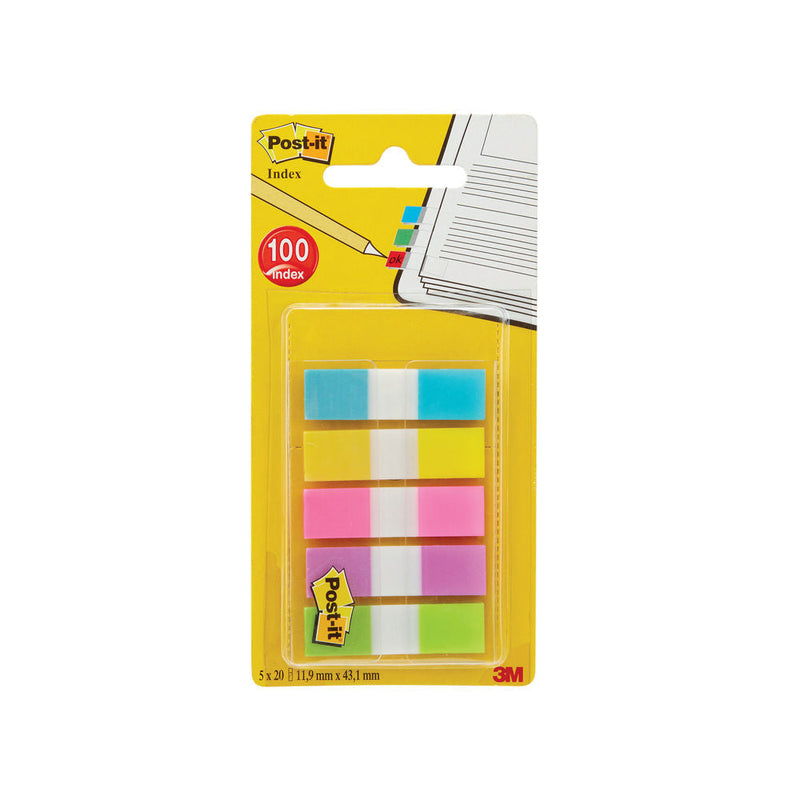 Post-it Portable Small Index 12mm Assorted (Pack of 100) 683-5CBINDEX - GARDEN & PET SUPPLIES