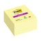 Post-It Super Sticky (101 x 101mm) Extra Large Lined Post-it Notes Canary Yellow (6 x 90 Sheets) - GARDEN & PET SUPPLIES