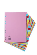 Elba Coloured Card Dividers A4 Euro Punched 20 Part 400007438 - GARDEN & PET SUPPLIES