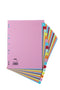 Elba Coloured Card Dividers A4 Euro Punched 20 Part 400007438 - GARDEN & PET SUPPLIES