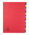 Elba Coloured Pressboard Indices A4 Euro Punched A-Z 400007514 - GARDEN & PET SUPPLIES