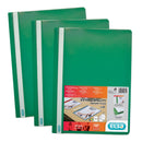 Elba Report File Clear Front Plastic Green Pack 50 400055031 - GARDEN & PET SUPPLIES