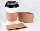 8oz Kraft Paper Cup Sleeves x 1000