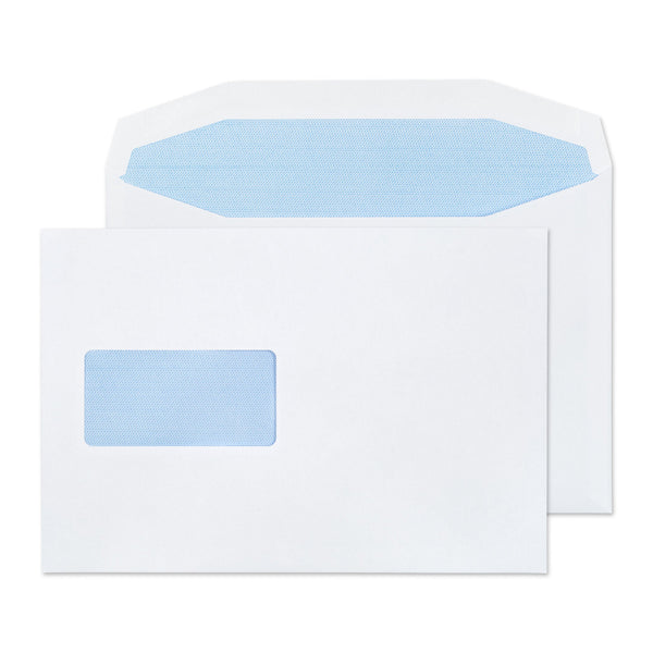 Blake Purely Everyday Mailer Envelope C5+ 162x235mm Gummed Window 90gsm White (Pack 500) - 4408 - GARDEN & PET SUPPLIES