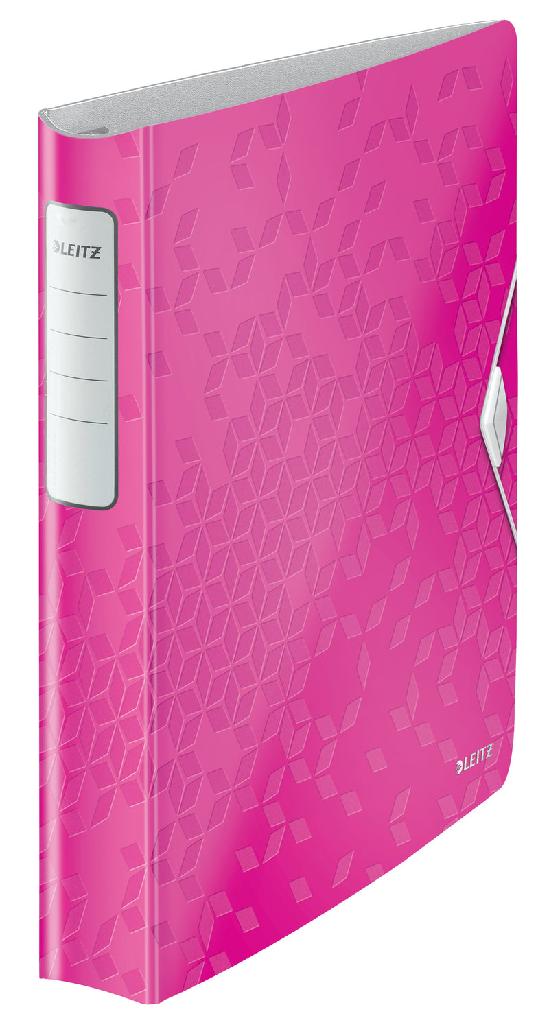 Leitz WOW Ring Binder Polypropylene 4 D-Ring A4 30mm Rings Pink Metallic (Pack 5) 42400023 - GARDEN & PET SUPPLIES